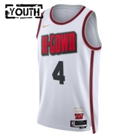 Maillot Basket Enfant Houston Rockets Jalen Green 2024-25 Nike City Edition Blanc Swingman